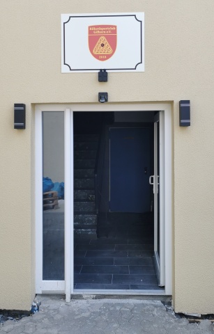 Vereinsheim Eingang